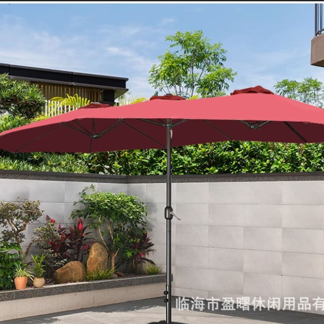 Sombrilla para exteriores, sombrilla para patio, sombrilla parasol, sombrilla romana para patio, sombrilla grande, protección UV, diseño de doble cabezal. image 39