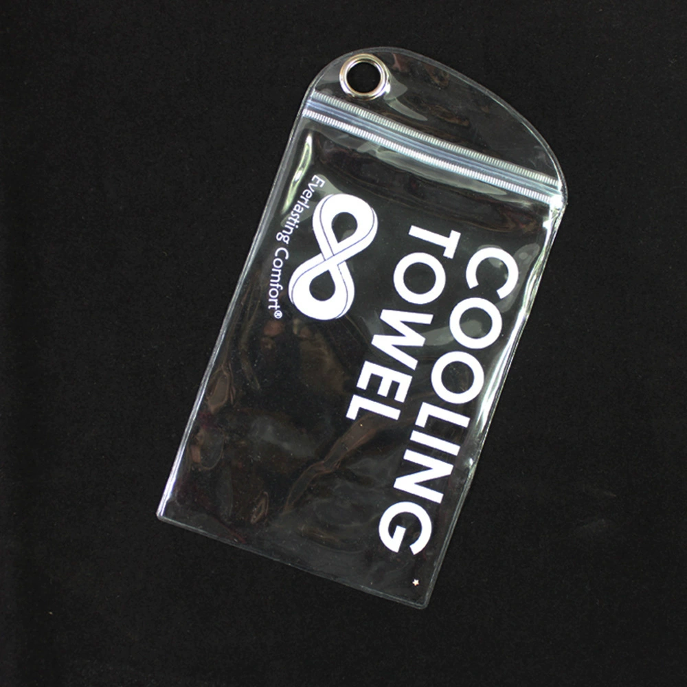 Ультра-прозрачная упаковочная сумка для спортивных полотенец, двусторонняя упаковочная сумка для аксессуаров для одежды из ПВХ высокой четкости, сумка для полотенец с холодным охлаждением