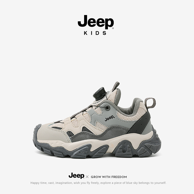 Jeep/ジープの女の子の運動靴6-12歳の子供の学校の学生はカジュアルな靴の男の子のアウトドアシューズを合わせます。|undefined