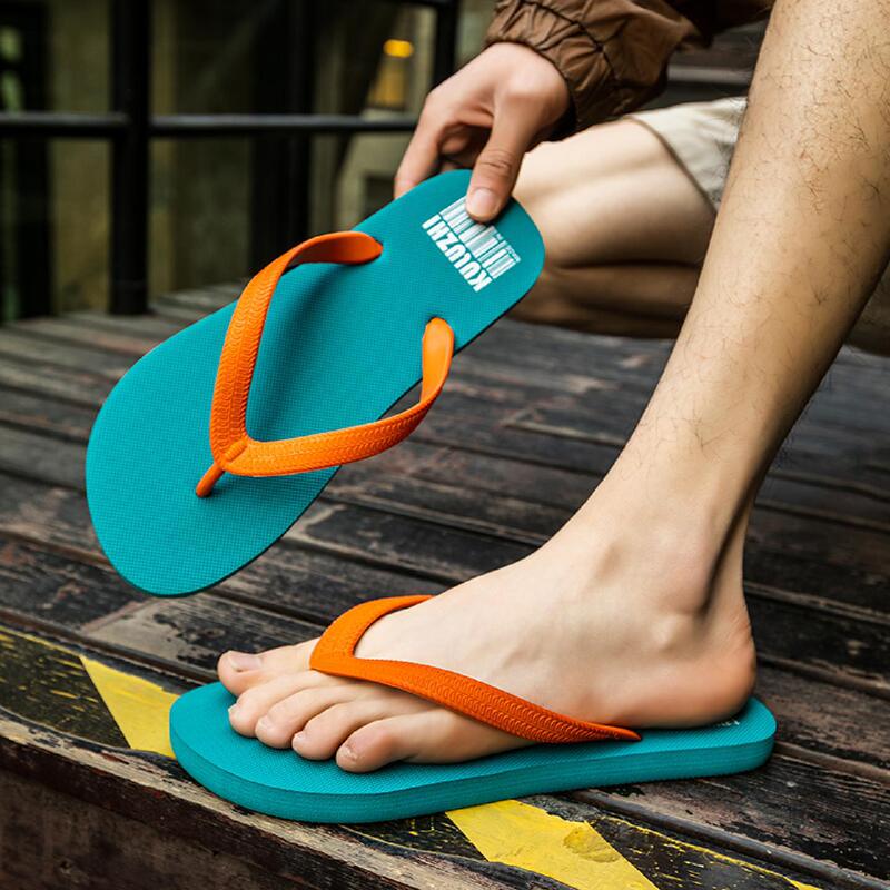Cool Road Straight Men's Slippers Summer Non-Slip Wear-Resistant Flip-Flops Men's Casual Simple Soft Bottom Slip-on Shit-Feeling Outwear Sandals Cool Road Straight Men's Slippers Summer Non-Slip Wear-Resistant Flip-Flops Men's Casual Simple Soft Bottom Slip-on Shit-Feeling Outwear Sandals