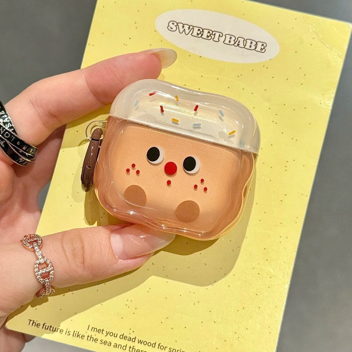 Pequeño pastel de pecas para Apple Airpods 4 generación, estuche Bluetooth Airpod Pro3 auriculares 5 generación