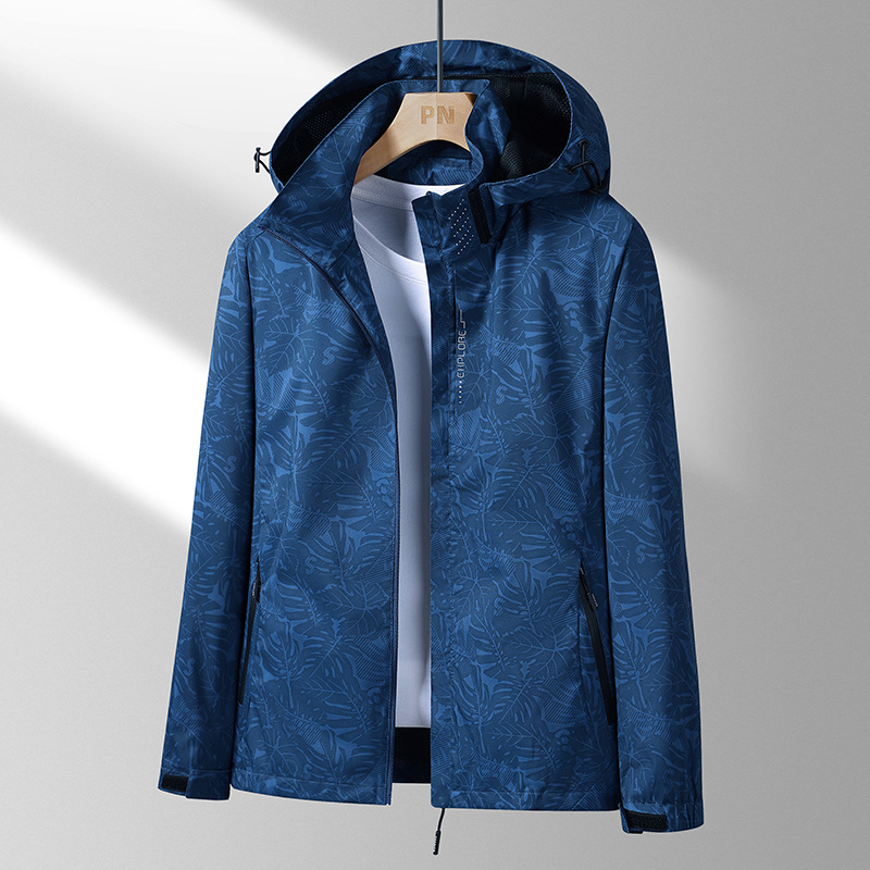 Chaqueta de entrega de una pieza para hombre primavera y otoño marca de moda 2023 pareja casual al aire libre chaqueta de hombre juvenil con capucha