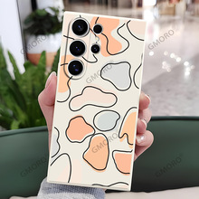 跨境批发ins简约插画适用三星S25/S24手机壳GalaxyA21FE全包软壳