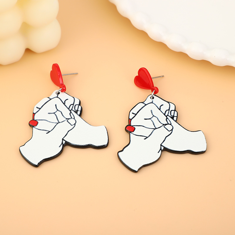Earrings for St. Valentine's Day stainless steel