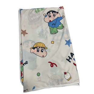 Crayon Shin-Chan Travel Blanket Kidsren's Cartoon Lunch Break Blanket Portable Large Size Decorative Leisure Cool Blanket Double Layer