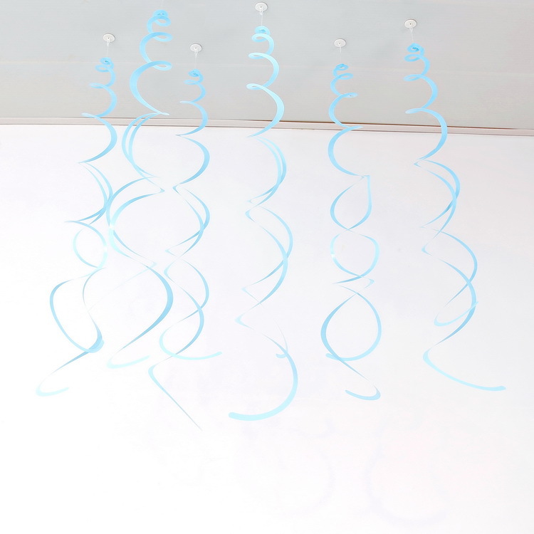 Decoración navideña vórtice PVC espiral colgante decoración de ventanas de flores de corredor diseño de decoración de techo a medida