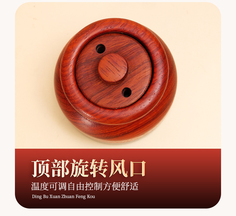 Bian Stone Moxa Massage Brush Home Meridian Gua Sha Abdominal Rubbing Warm Moxibustion Box Heat Therapy Tool in use