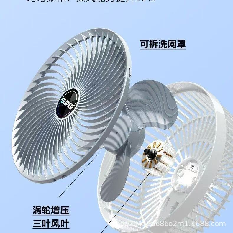 多功能夹扇充电可手持风扇大风力学生宿舍桌面办公室户外包邮usb|undefined