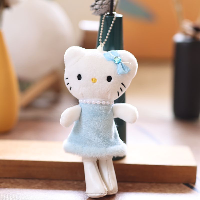 インターネット有名人かわいい kt 猫ペンダントぬいぐるみ人形子猫バッグペンダントキーホルダー人形人形|undefined
