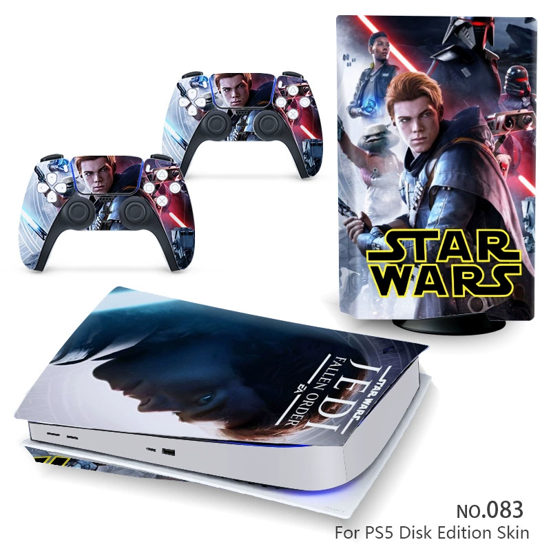 Наклейка‑скин для консоли (Sony) PS5, 5 предметов, декоративная виниловая защита, для дисковой и цифровой версий