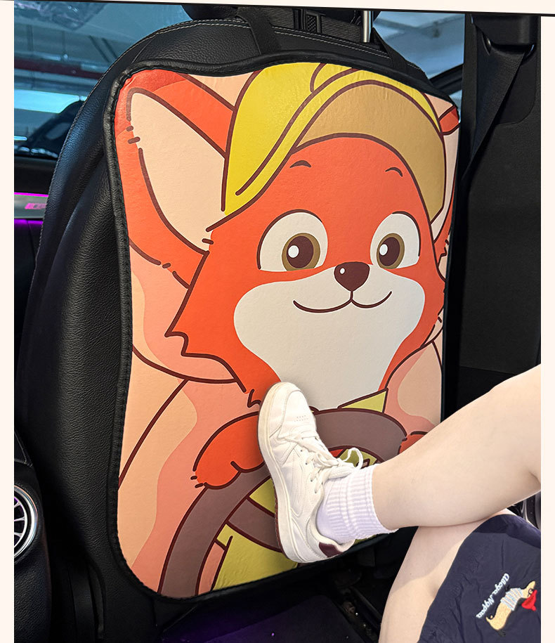 Zootopia Car Anti-Kick Pad Universal Rear Seat Backrest Anti-Dirt Protective Pad Car Rear Seat Protection Pad