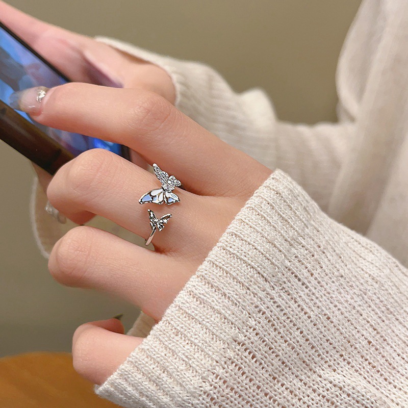 Sophisticated blue high quality universal ring
