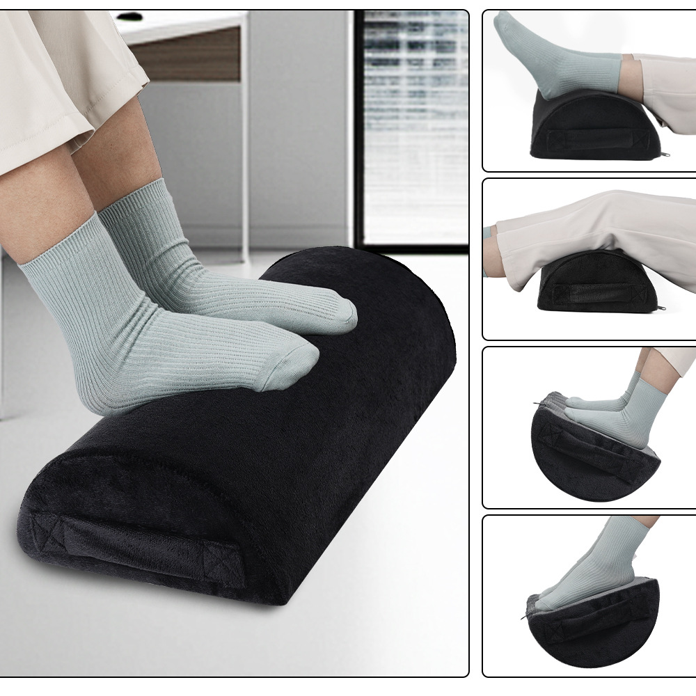 Explosiva transfronteriza Amazon footrest oficina almohadilla para los pies semicircular elevador almohadilla para los pies de esponja de alta elasticidad almohada para las piernas
