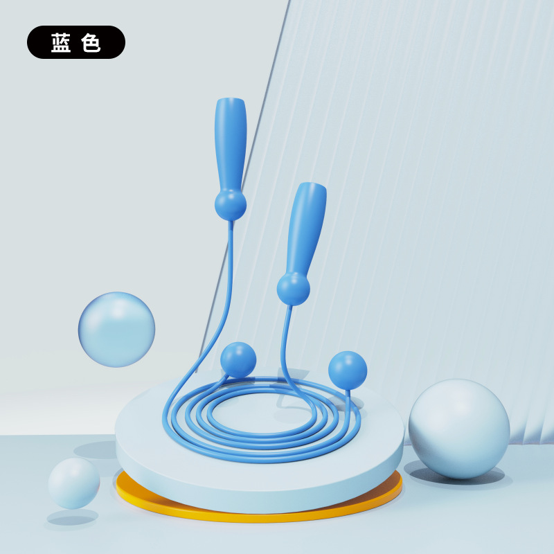 ABS 핸들 블루 1 m 긴 로프 볼