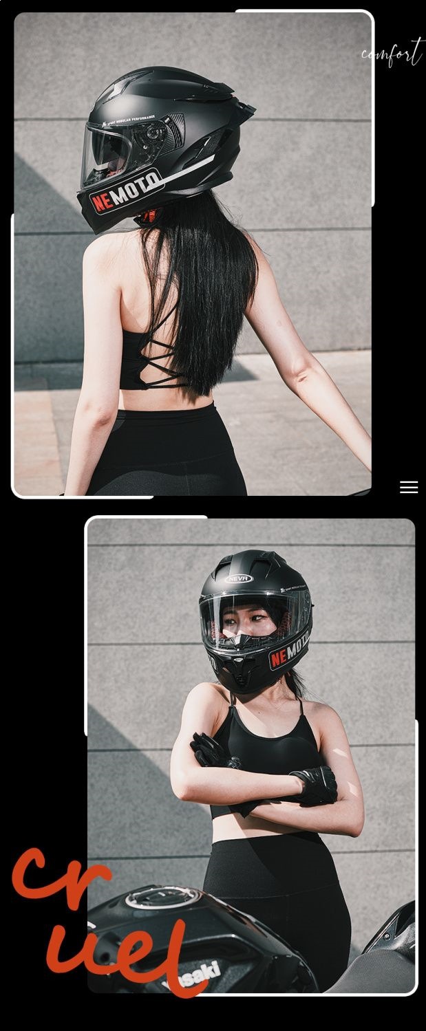 National Standard 3C Certified Dot Motorcycle Helmet for Men and Women, Off-Road Full-Face Helmet for All Seasons, Warm and with Large Rear Spoiler