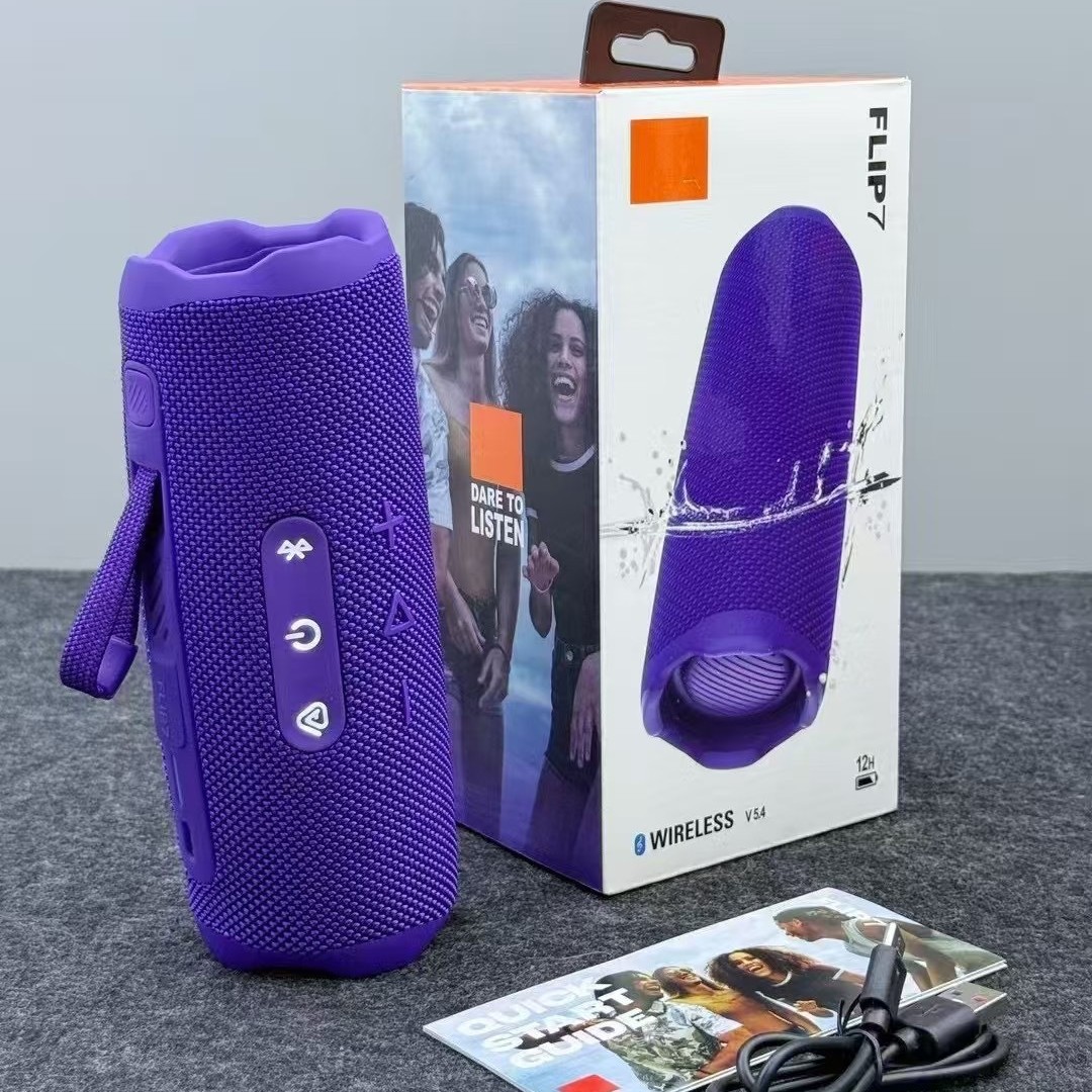 Aplicable transfronterizo, caleidoscopio FLIP7, subwoofer portátil de séptima generación, alto volumen, audio Bluetooth inalámbrico para exteriores