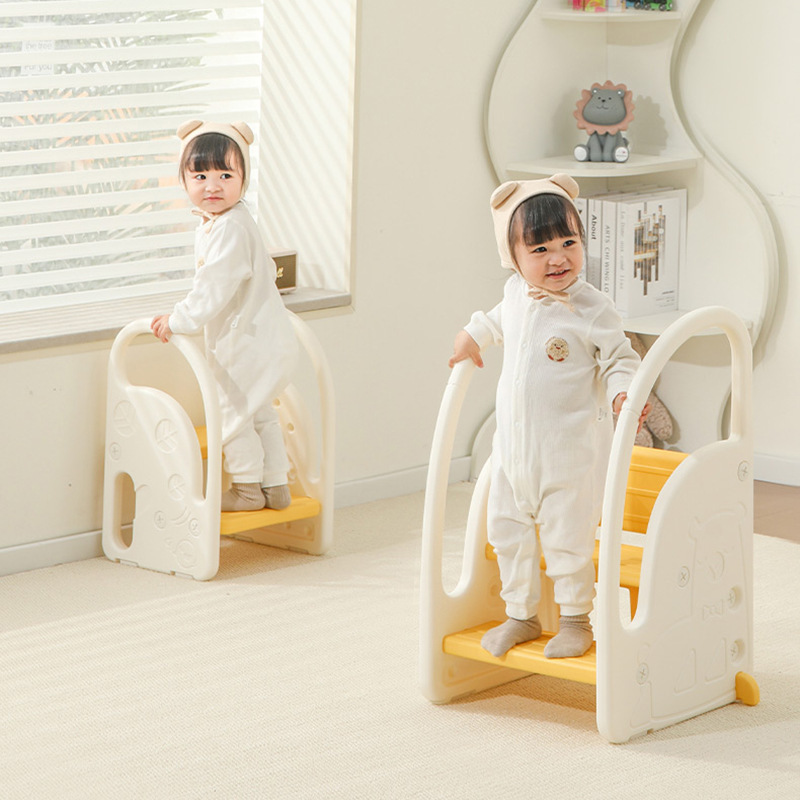 Muebles de plástico grueso personalizados antideslizantes 1 - 3 años de edad bebés lavarse las manos taburetes de paso para niños pies taburetes de lavabo image 4