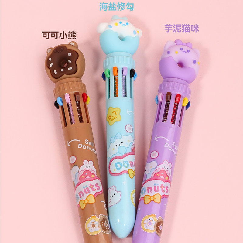 12 bolígrafo creativo 12 colores multifunción bolígrafo de color estudiantes bolígrafo multicolor bolígrafo atómico NaYou