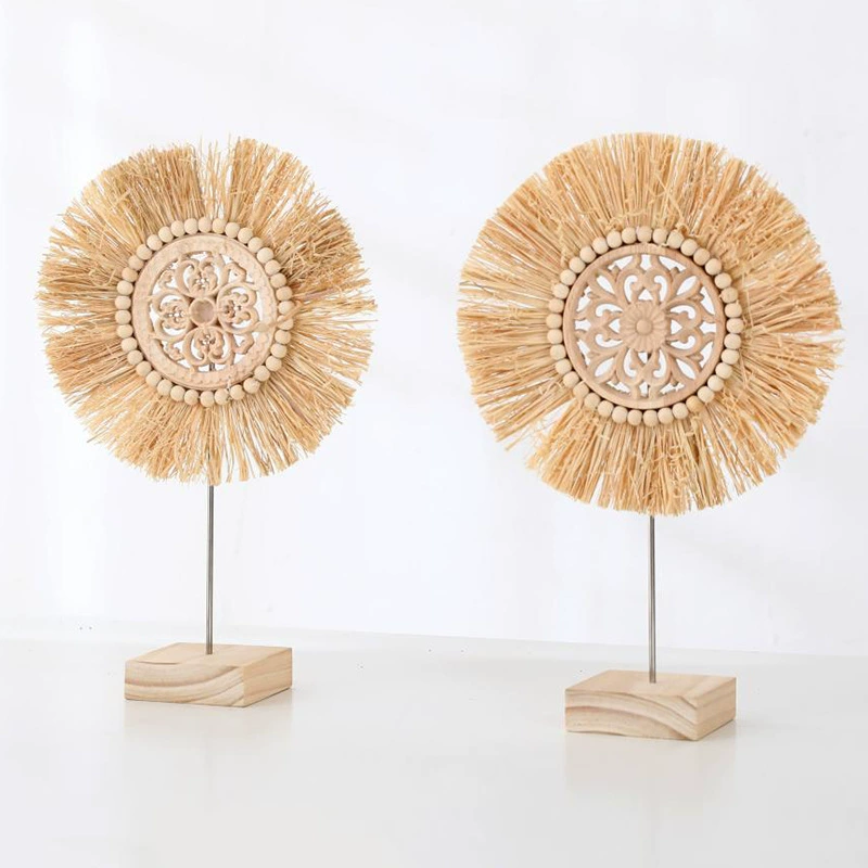 Прямые поставки с фабрики украшения дома ручной работы плетеная трава кольцо реквизит для фотографий Мори Лафит соломенное кольцо в наличии