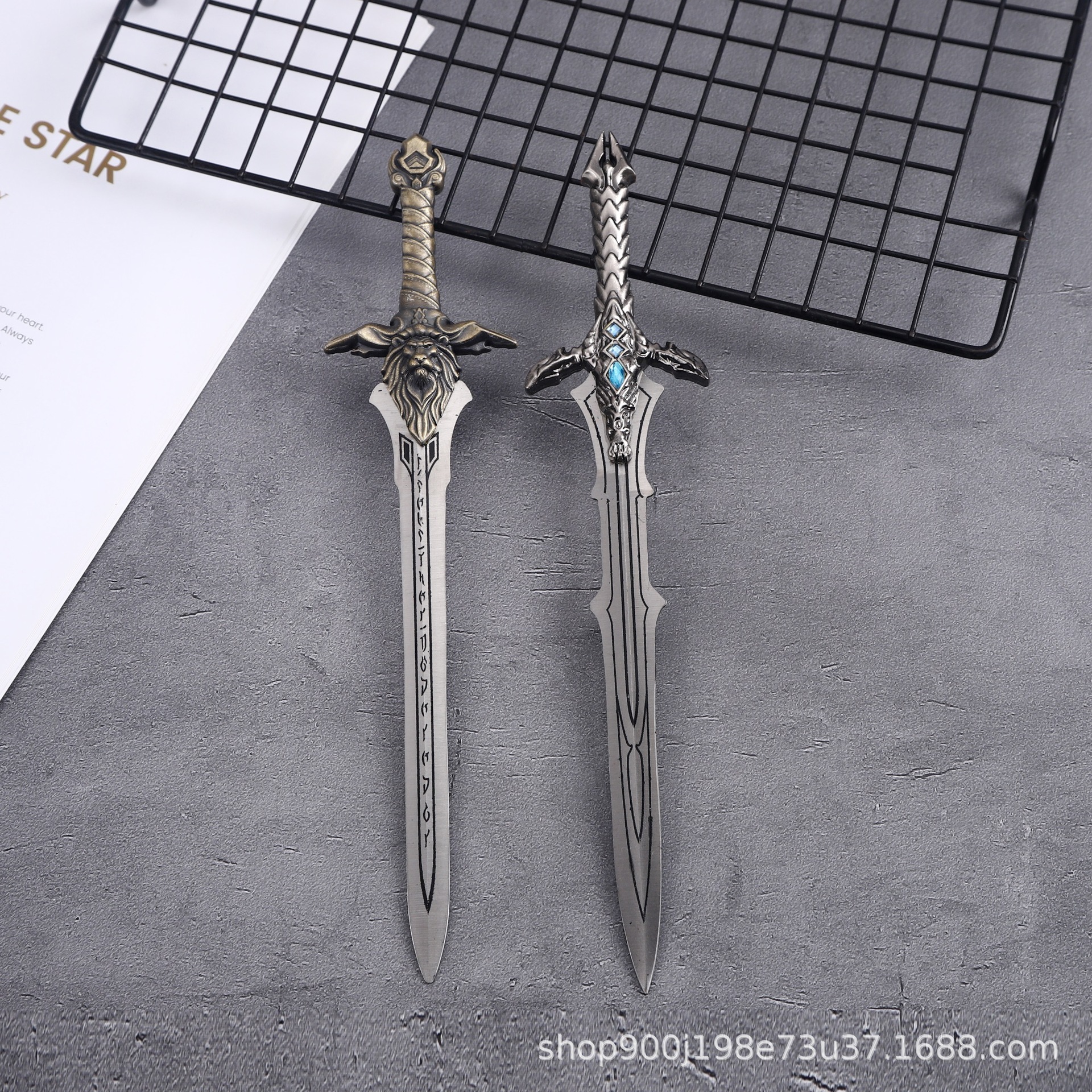 金属剑cosplay道具武器魔兽世界霜之哀伤收藏工艺品未开刃刀剑