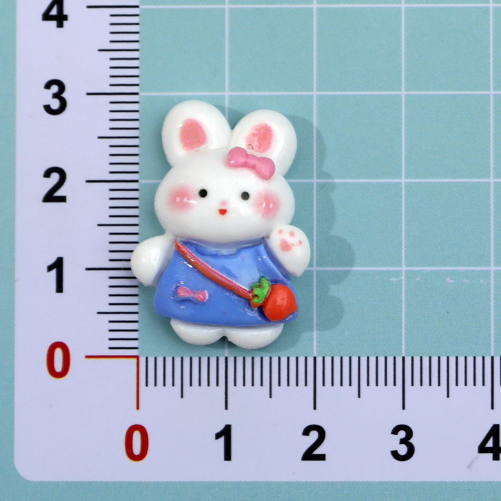 Lindo otoño mochila de viaje oso DIY accesorios de resina de goma crema caja del teléfono accesorios para el cabello colgante material al por mayor de nuevo Pato Conejo