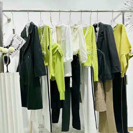 熠净撤柜品牌25春装高端品牌风衣外套套装.连衣裙系列货走份尾货