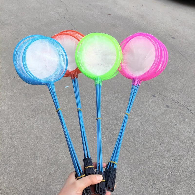 Маленькая рыболовная сеть для парковых ларьков для ловли маленьких золотых рыбок, рыболовная сеть для живой рыбы, металлический стержень, аквариумные принадлежности с мелкой сеткой, маленькая рыболовная сеть