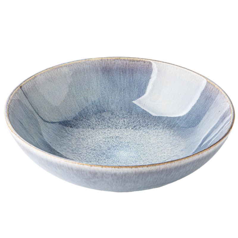 Gradiente horno esmalte de 7,5 pulgadas tazón de cerámica tazón de fideos retro tazón de comida china de cocina privada cubiertos exportación transfronteriza