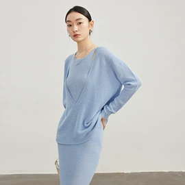 女式针织衫;毛衣;时尚休闲套装