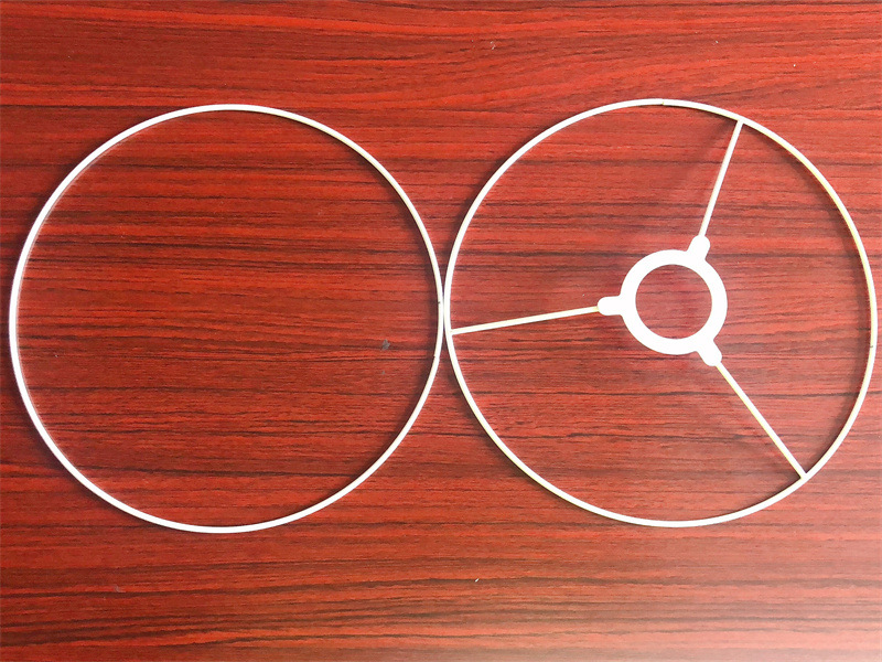 Cruz-frontera DIY Pantalla de hierro marco transfronterizo cuerda hecha a mano pantalla lámpara de mesa soporte de la lámpara redonda cuadrada hardware accesorios de marco de hierro