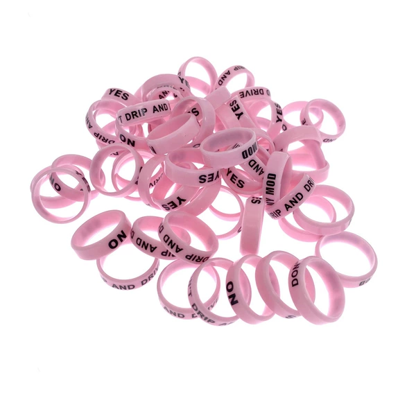 Silicone fuchsia rubber rings