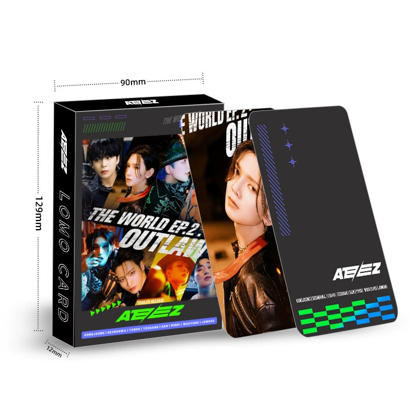 Spot 3R большая карта Ateez звезда вокруг 30 двойной стороны LOMO карта новый альбом фото карта поздравительная карта