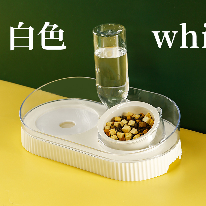 Tazón de plástico para perros Tazón doble Tazón de agua potable automática Tazón para mascotas Tazón para mascotas Tazón para arroz lindo Tazón para gatos Tazón para mascotas al por mayor