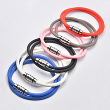 跨境热销硅胶负离子项圈能量平衡项链男女抗疲劳磁扣户外运动颈环