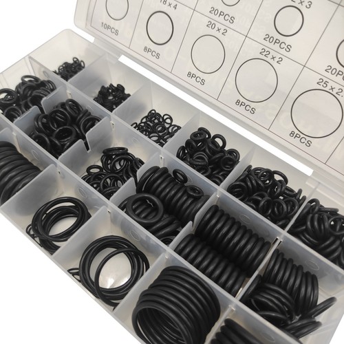 770pcs 18 specifications nitrile rubber black apron sealing ring O-ring high temperature resistant nitrile rubber ring set