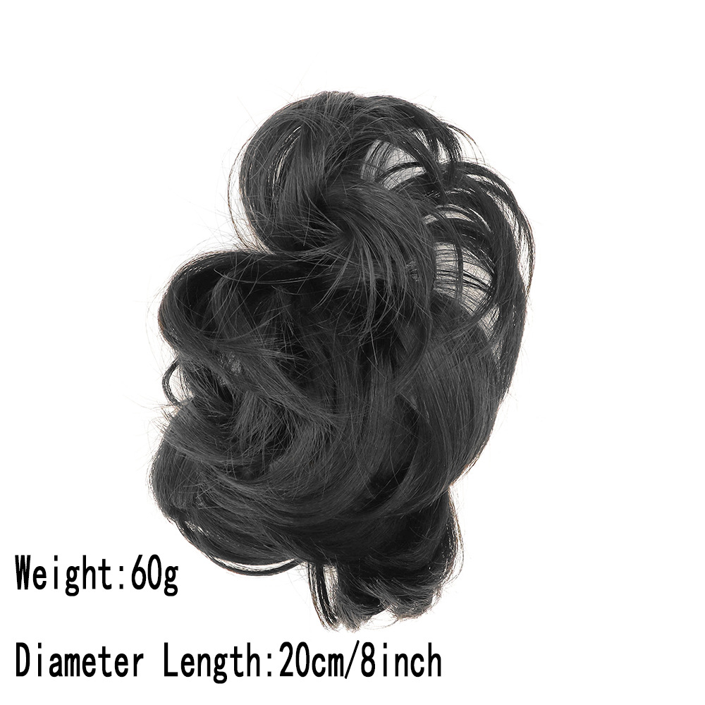 Pelo sintético con dientes horizontales Clip de agarre Bolsa de pelo rizado desordenado_voghion.com