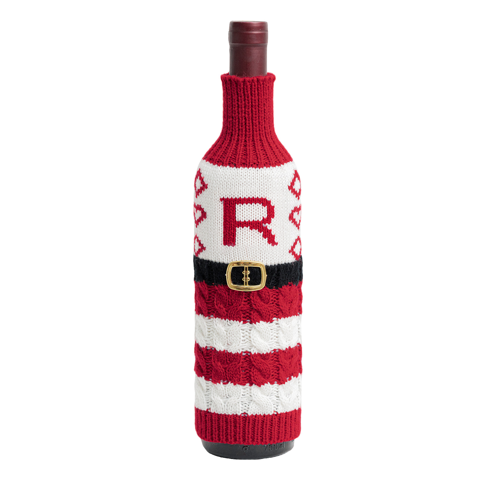 Navidad transfronteriza letras botellas de vino set decoración Navidad tejo set de vino set decoración fiesta atmósfera festiva