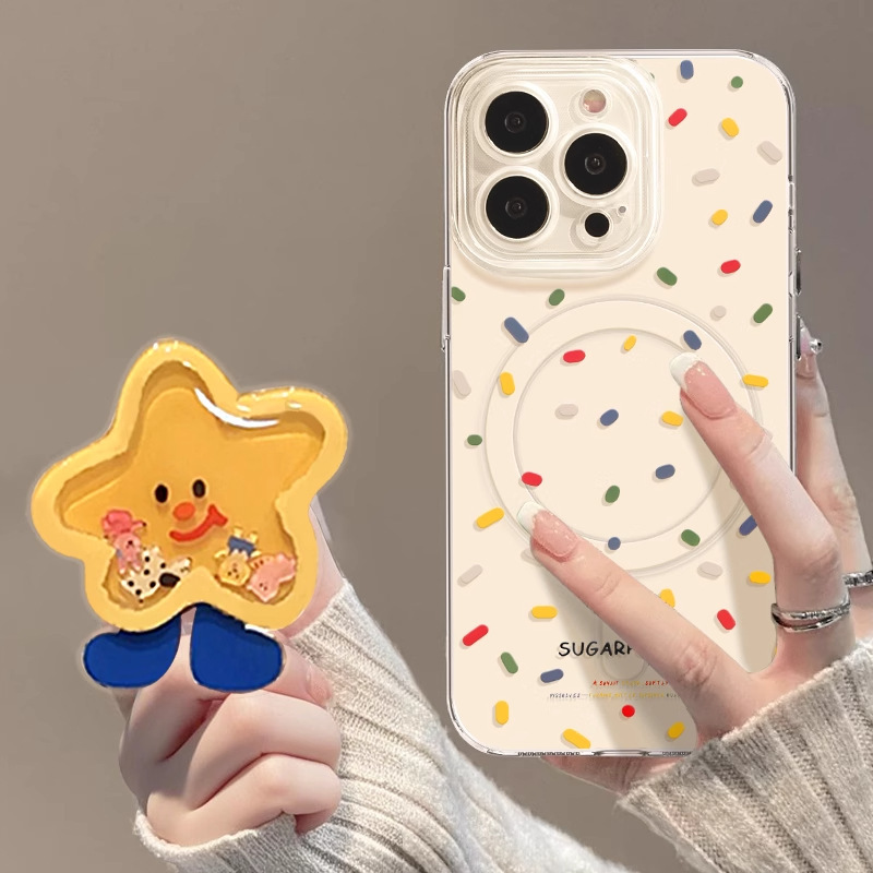 彩色波点苹果17promax手机壳iphone17磁吸17pro带支架Air外壳16|undefined