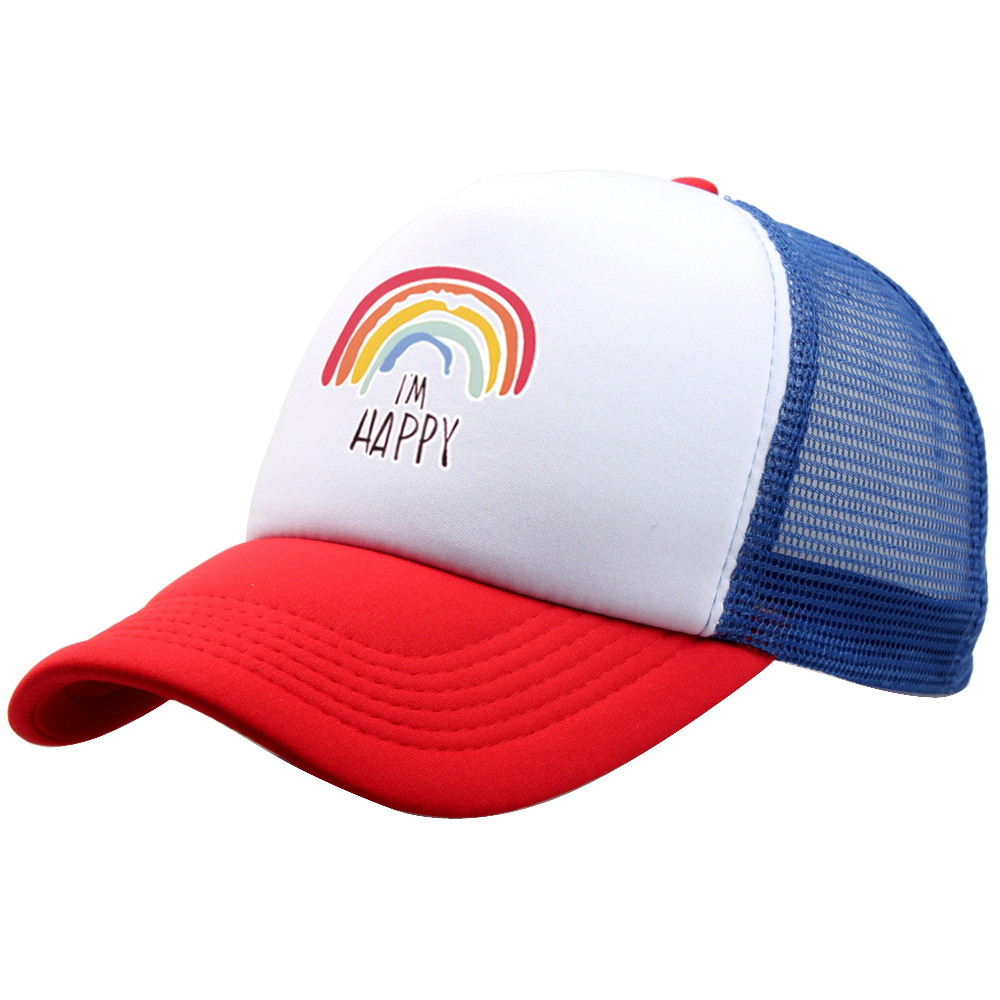 Unisex Simple Style Letter Rainbow Curved Eaves Baseball Cap display picture 4