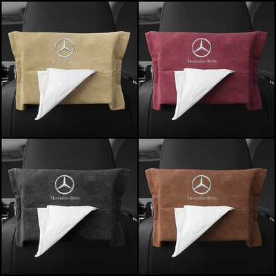 Box Hanging Sunshade Suede – Car tissue box/set