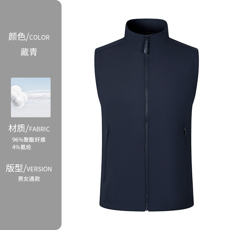 Invierno transfronterizo chaleco de plumón de hombre ropa de trabajo cálida con chaleco de plumón de hombre personalizado clip de caballo de algodón