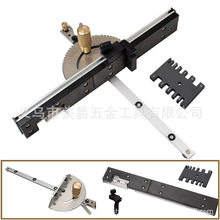 斜切规夹具轨道止动台锯刨床斜切规锯装配尺推把推尺木工工具