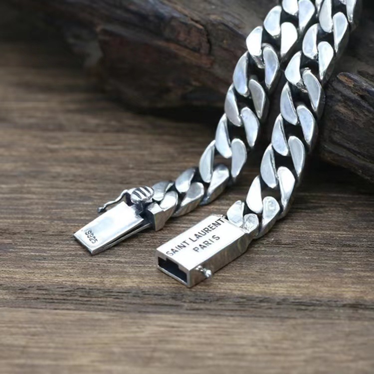 Retro Simple Style Solid Color Copper Plating Men'S Bracelets Men's Chain Bracelets display picture 3