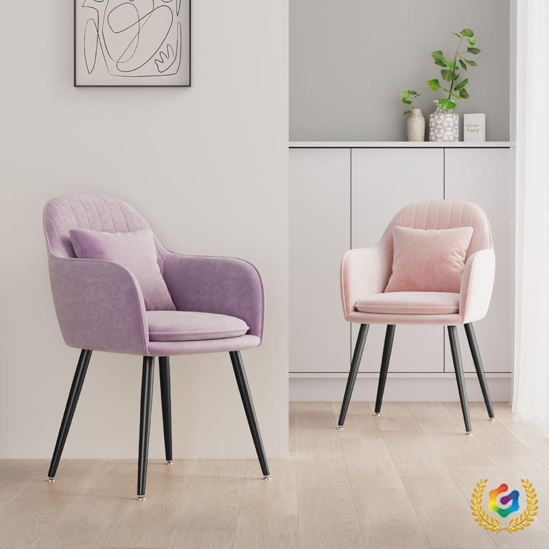 silla de maquillaje de red silla de manicura silla de dormitorio silla de comedor de tela moderna simple silla de maquillaje silla de tocador