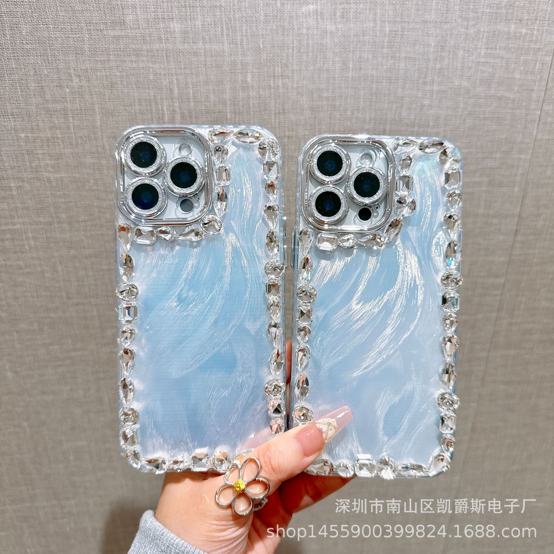 羽纱玻璃膜边钻适用苹果16ProMax手机壳iPhone15透明硅胶13保护套