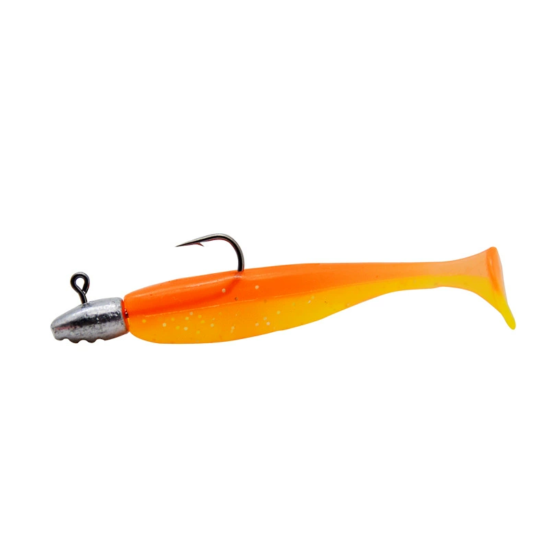 Root bait soft bait road sub -bait lead hook tail fish 5 loaded bionic bionic fake bait leader hook fishing gear