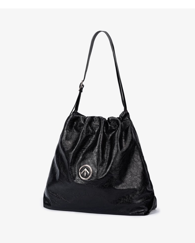GROTTO Autumn/Winter Genuine Leather Garbage Large Capacity Mother and Child Single Shoulder Crossbody Bag_voghion.com