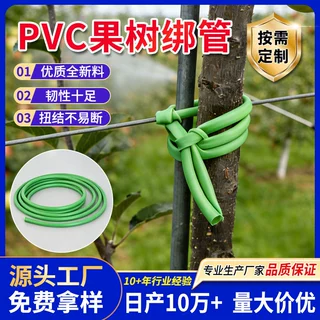 定制pvc绑管矮化防风果树绑带绳拉枝高弹抗老化植物绿色空心软管