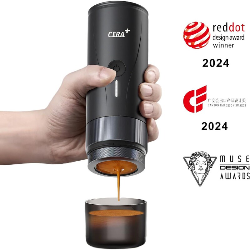 Cera Xiangzhijun Capsule Coffee Machine Portable Italian Small Household Mini Outdoor Wireless Fully Automatic Handheld Cera Xiangzhijun Capsule Coffee Machine Portable Italian Small Household Mini Outdoor Wireless Fully Automatic Handheld