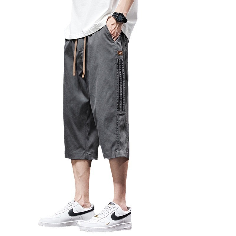 Pantalones de verano para hombres de hielo delgados secado rápido y sueltos recto y sueltos pantalones cortos casuales pantalones cortos deportivos para hombres de verano